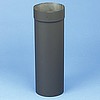 Heat-Fab 8"  Black Stove Pipe - Slip connector